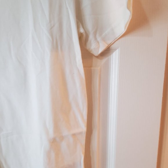 Vintage Operator T Shirt - White with black vertical design. Size XS - Picture 8 of 8